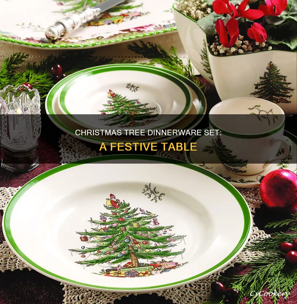 spode christmas tree dinnerware set