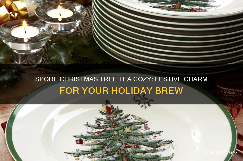 spode christmas tree tea cozy