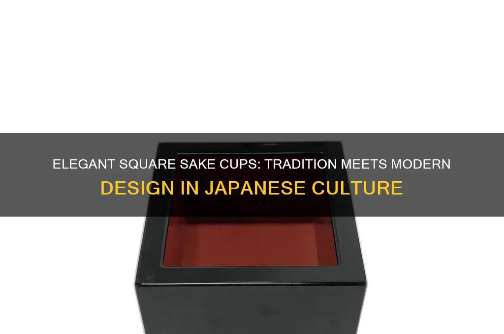 square sake cups