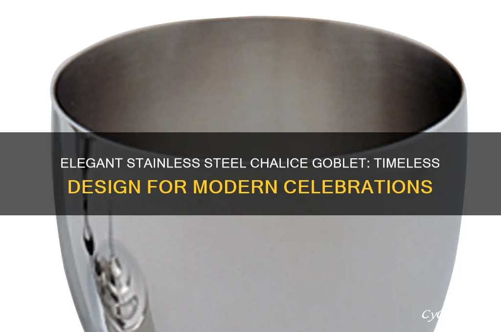 stainless steel chalic goblet