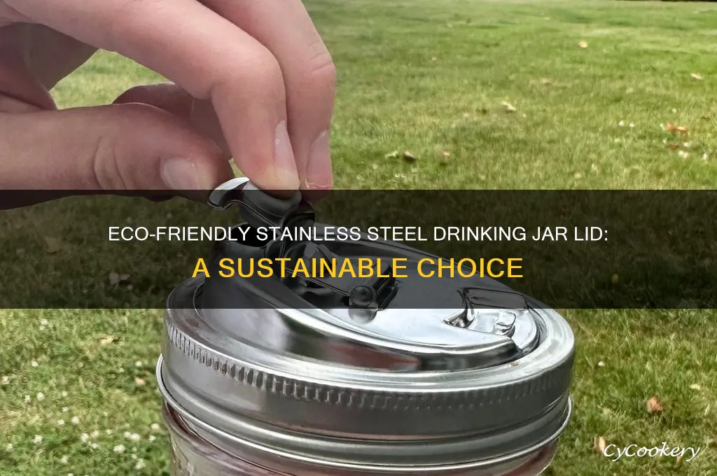 stainless steel drinking jar lid