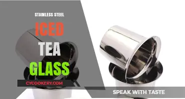 Elegant Stainless Steel Iced Tea Glass: Perfect for Refreshing Summer Sips