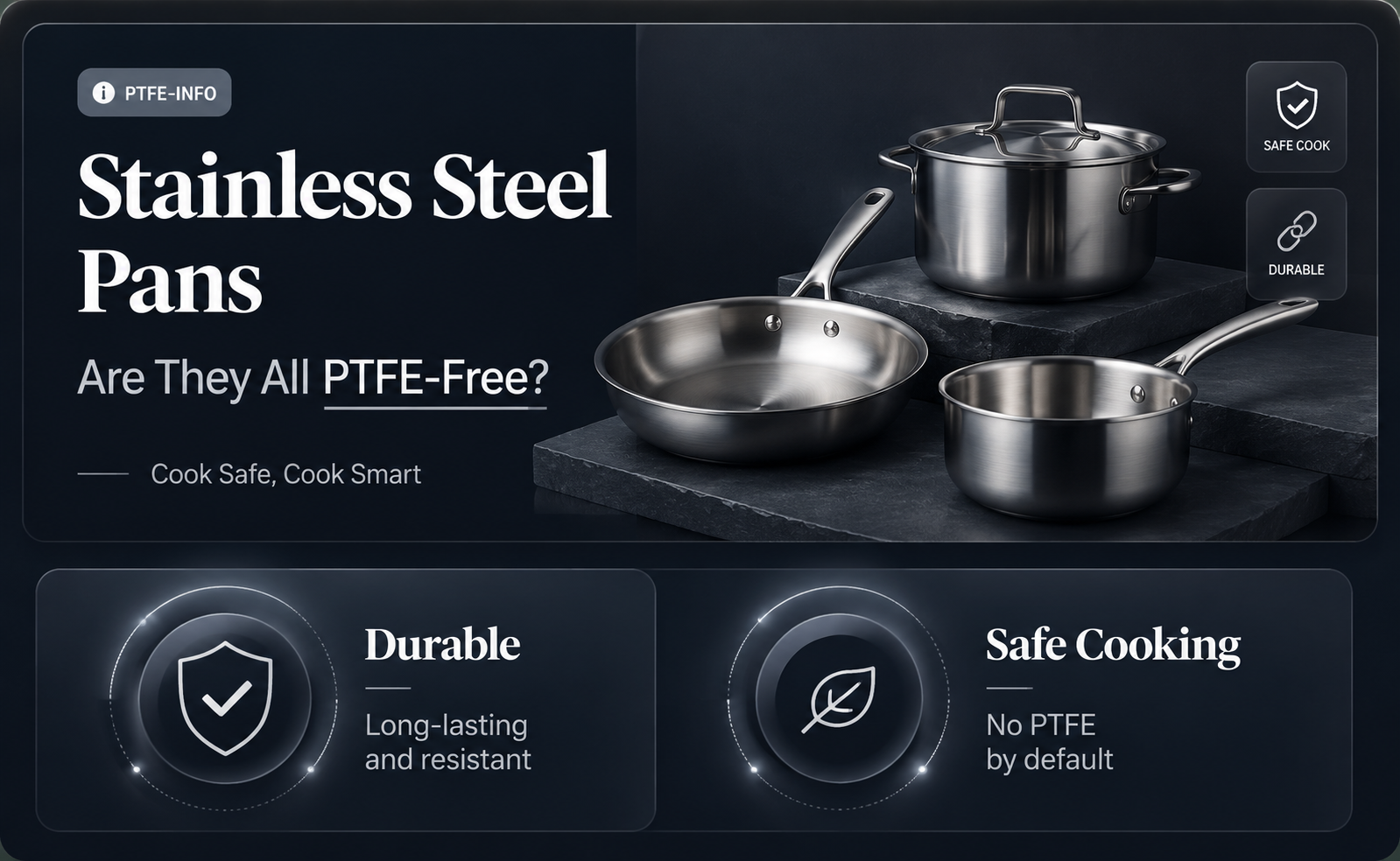 are all stainless stell pans ptfe free