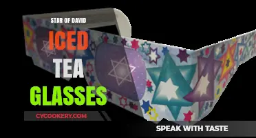 Star of David Iced Tea Glasses: Elegant Jewish-Themed Drinkware