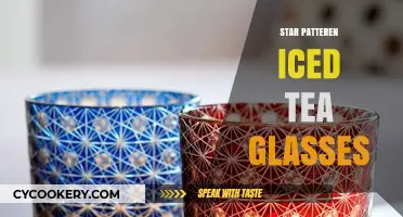 Chic Star Pattern Iced Tea Glasses for Summer Refreshment