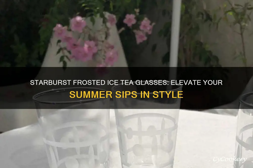 starburst frosted ice tea glasses