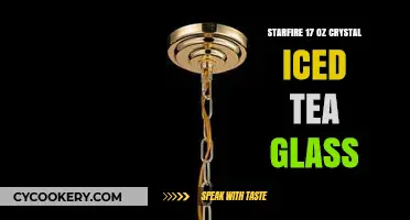 Elegant Starfire Crystal Iced Tea Glass: 17 oz of Perfection