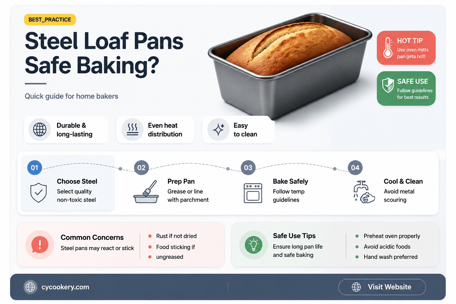are bake king steel loaf pans safe