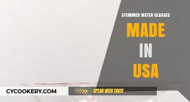 Elegant Stemmed Water Glasses Crafted in the USA: A Perfect Blend