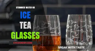 Elegant Stemmed Glasses for Water or Iced Tea: A Stylish Choice