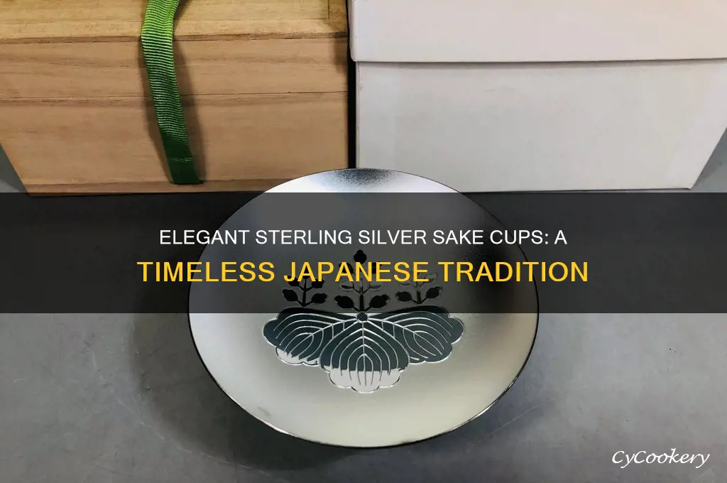 sterling silver sake cups