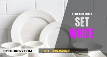 Elegant Stoneware: Elevating Dinnerware with Timeless White Sets