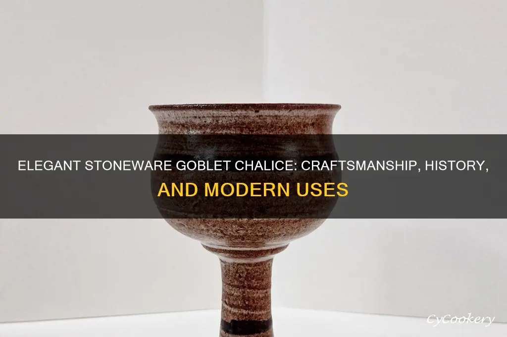 stoneware goblet chalice
