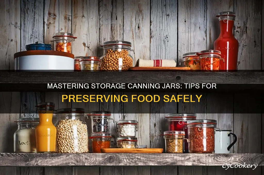 storage canning jars