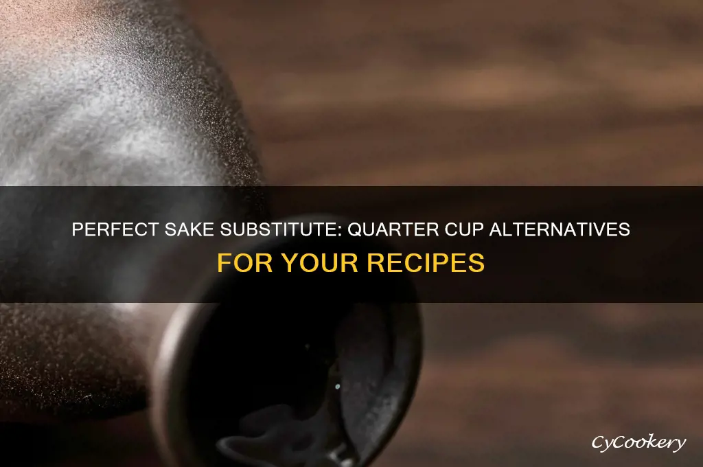 substitute for sake quarter of a cup