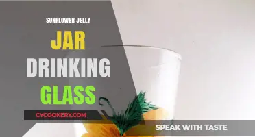 Sunflower Jelly Jar Glass: Charming DIY Drinking Glass Idea