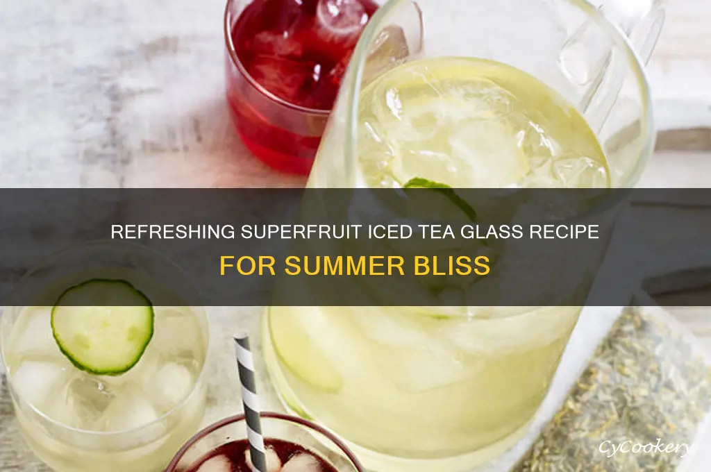 superfruit iced tea glass