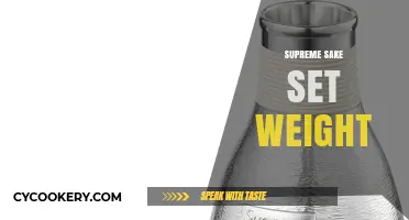 Supreme Sake Set Weight: Balancing Tradition and Modern Elegance