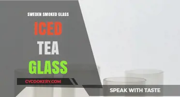 Elegant Sweden Smoked Glass Iced Tea Glass: A Stylish Sip Experience