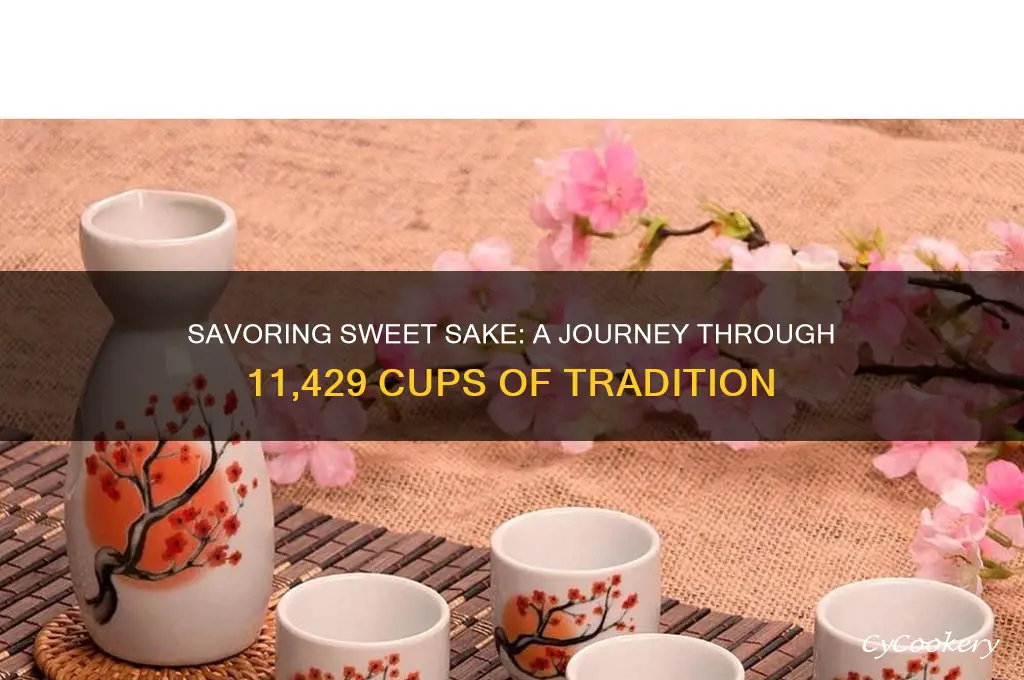 sweet sake with cups 11429