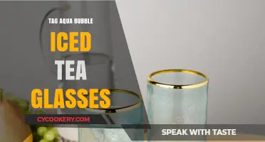 Refreshing Sips: Stylish Aqua Bubble Iced Tea Glasses for Summer