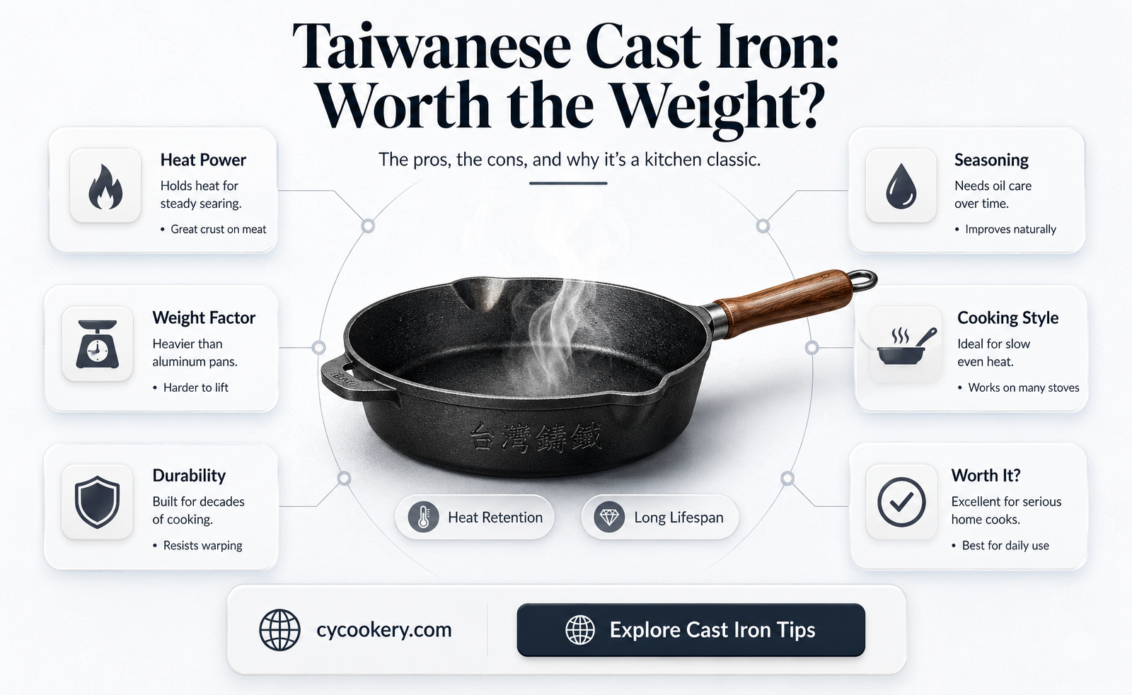 are cast iron pan made in taiwan any good