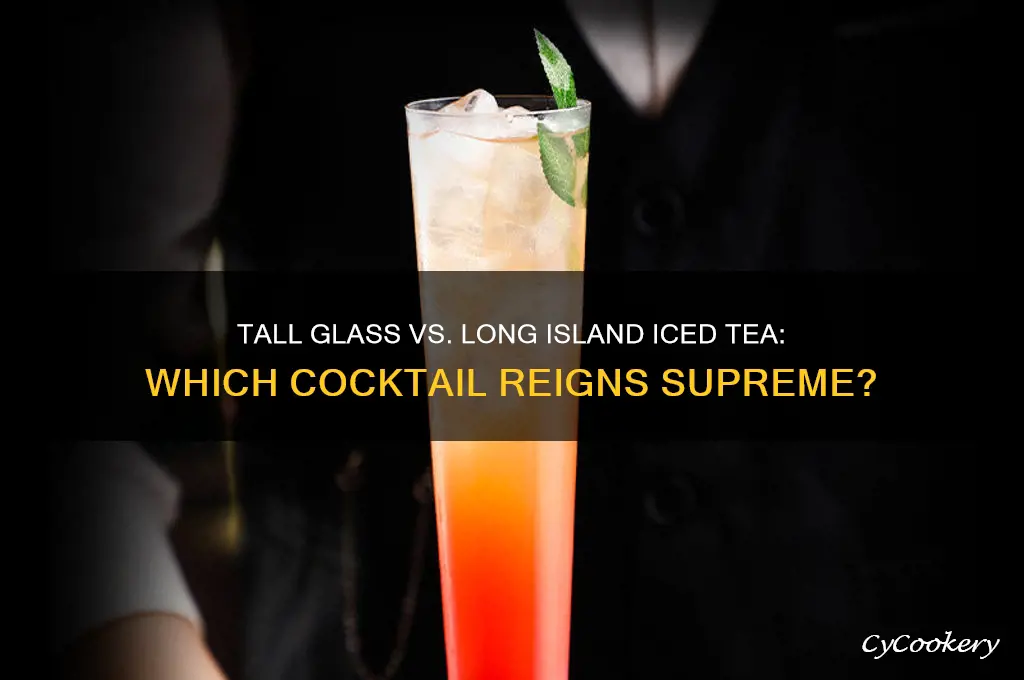 tall glass or long island iced tea