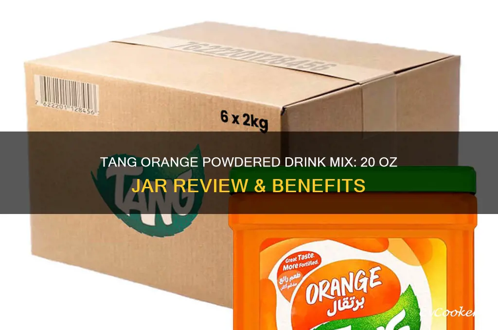 tang orange powdered drink mix 20 oz jar