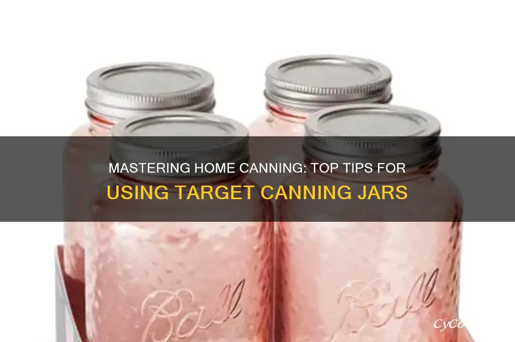 target canning jars