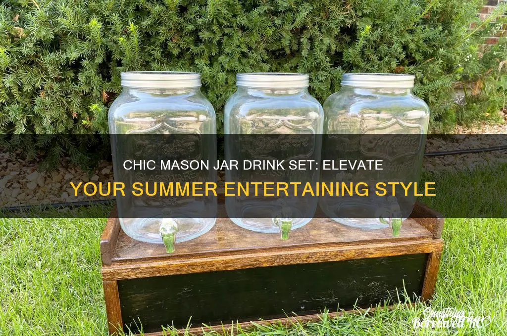 target mason jar drink set