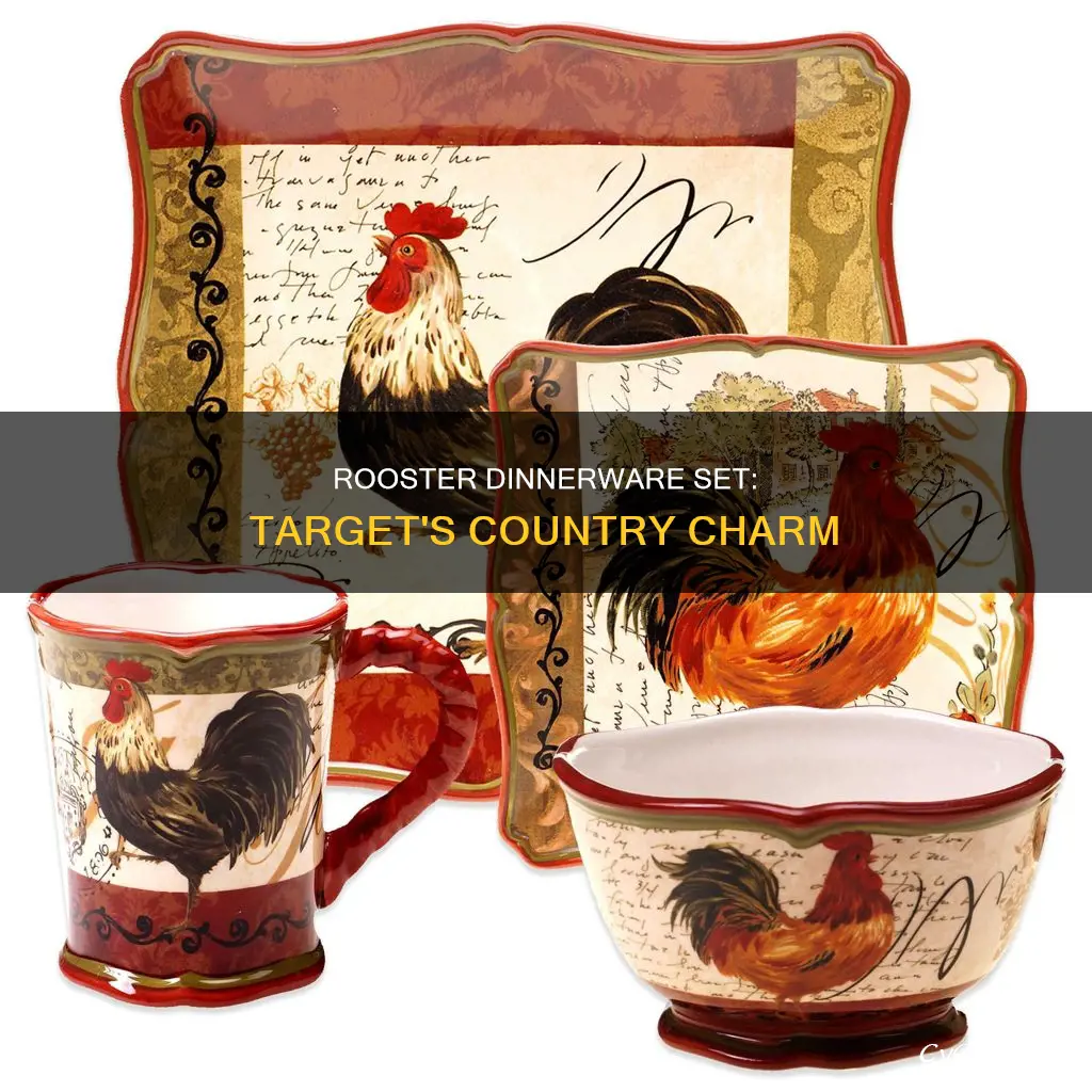 target rooster dinnerware set