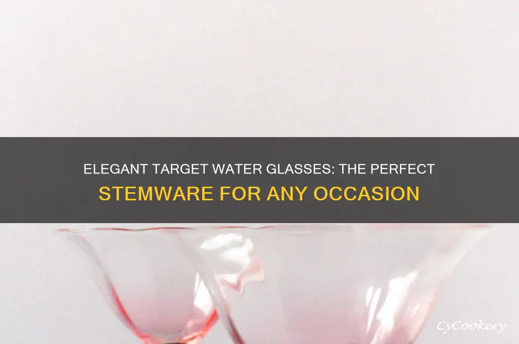 target water glasses stem