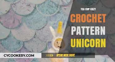Magical Unicorn Tea Cup Cozy Crochet Pattern DIY Guide