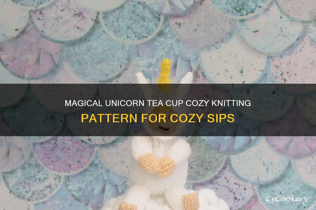tea cup cozy pattern unicorn knitting