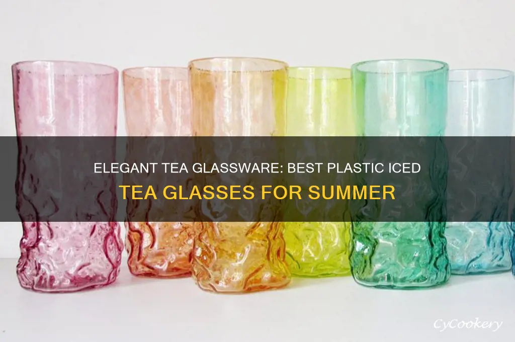 tea glassware plastic iced tea glasses