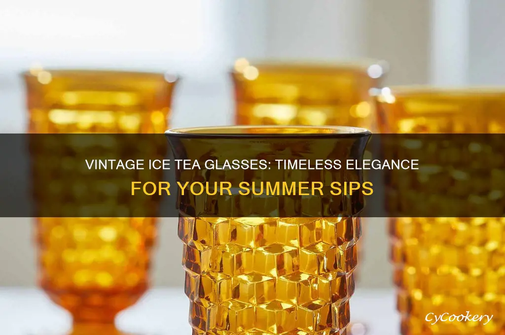 tea glassware vintage ice tea glasses