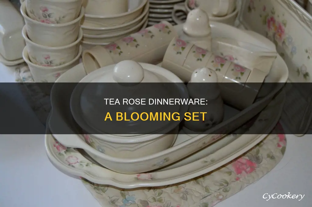 tea rose dinnerware set pfaltzgraff