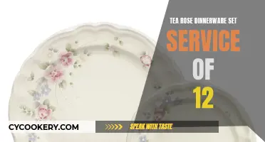 Tea Rose Dinnerware Set for a Dozen