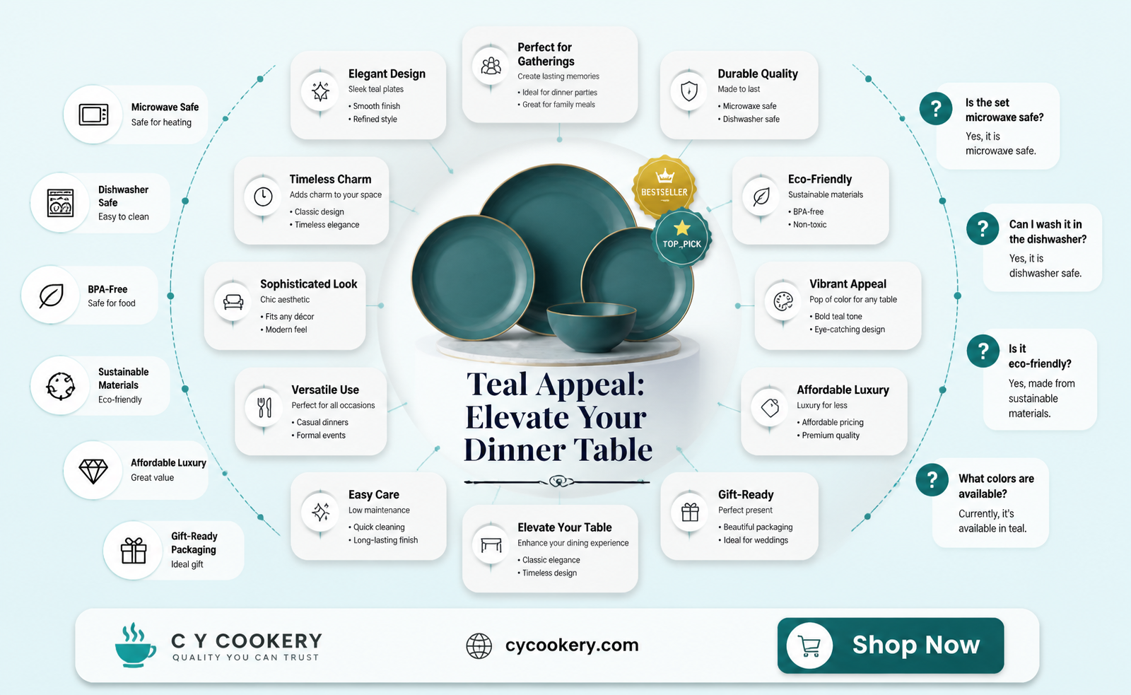 222 fifth eliza 16 piece dinnerware set teal