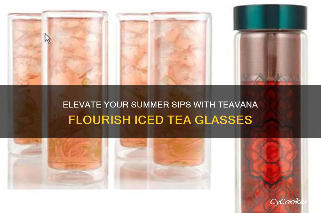 teavana flourish iced tea glasses