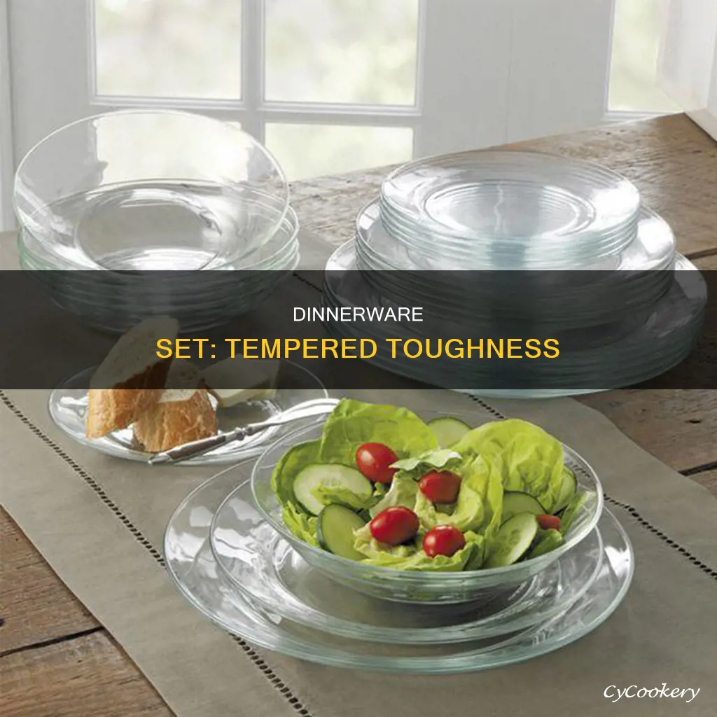 tempered dinnerware set