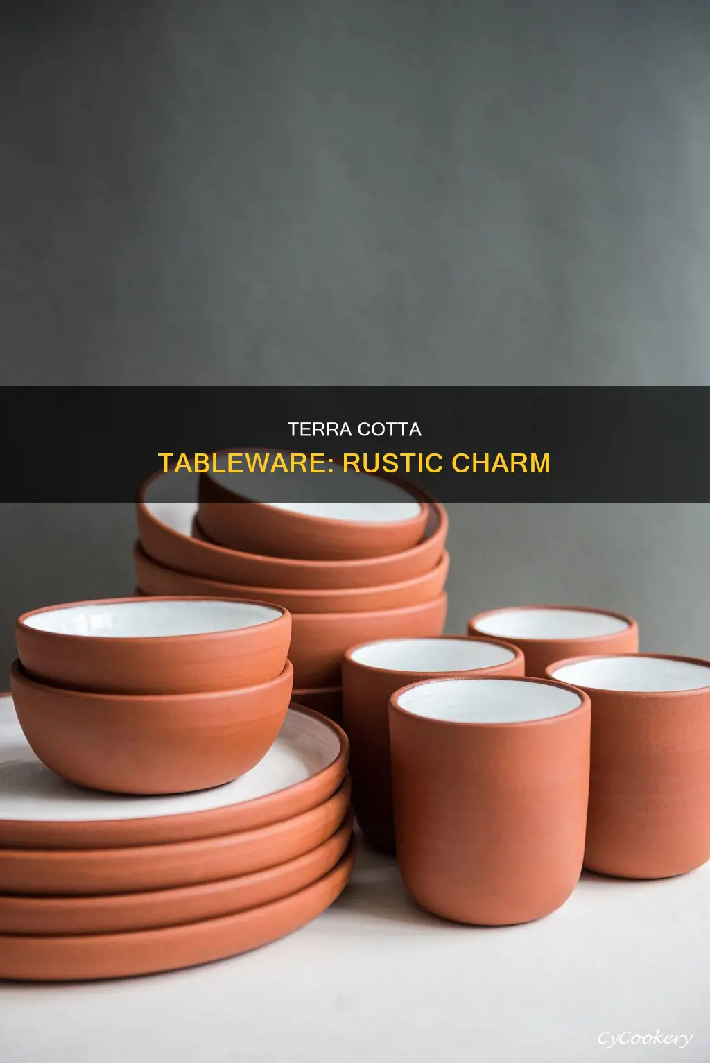 terra cotta dinnerware set