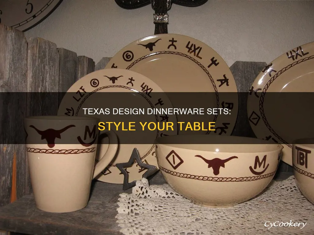 texas design dinnerware sets