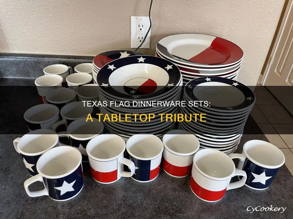 texas flag dinnerware sets