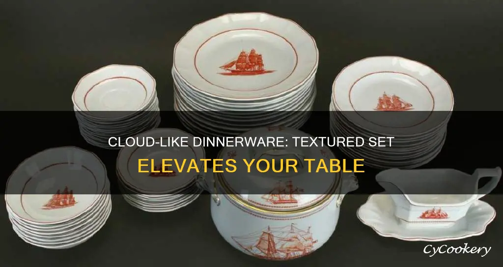 textured dinnerware set cloud