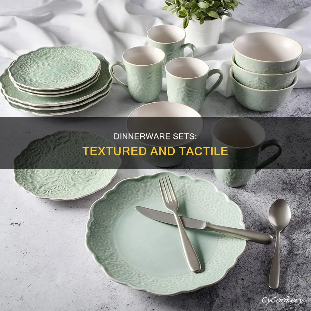 textured dinnerware sets