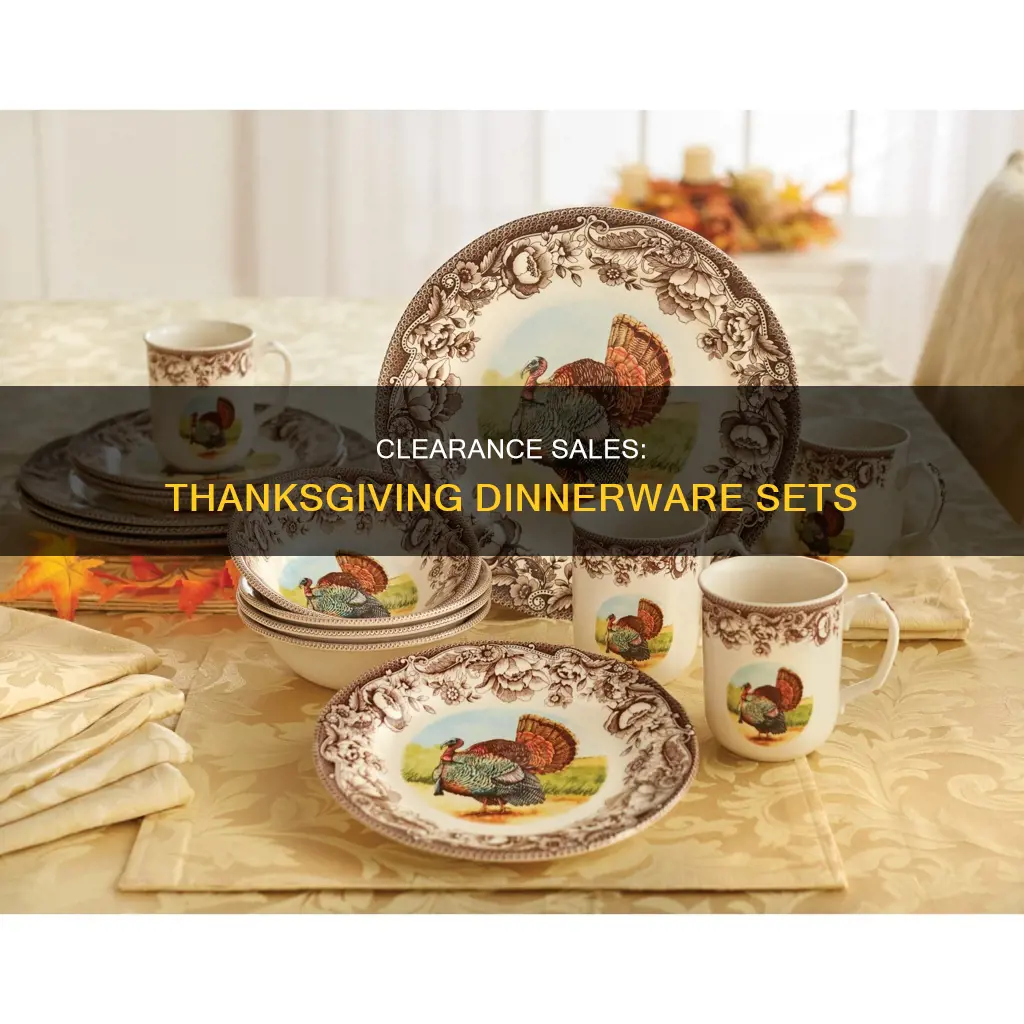 thanksgiving dinnerware sets clearance