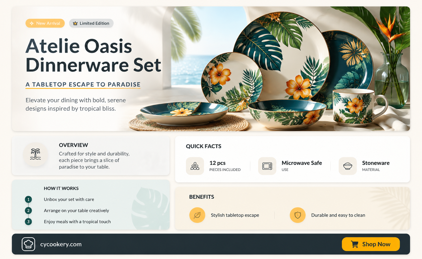 american atelie oasis dinnerware set