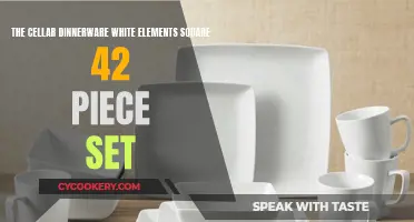 Cellar Dinnerware: White Elements Square Set