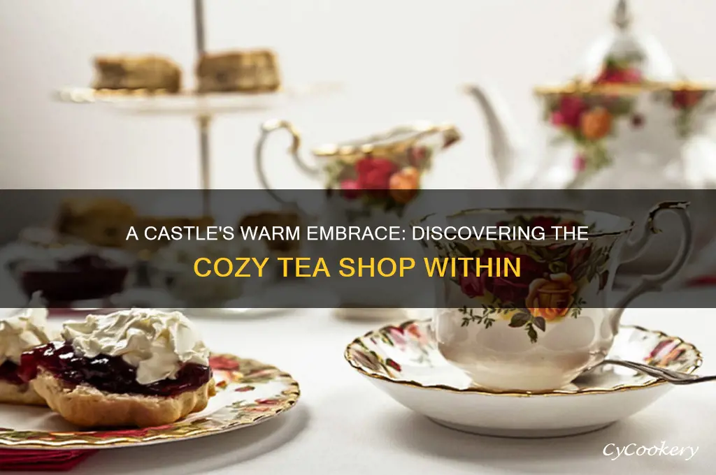 the cozy tea shop in the castle